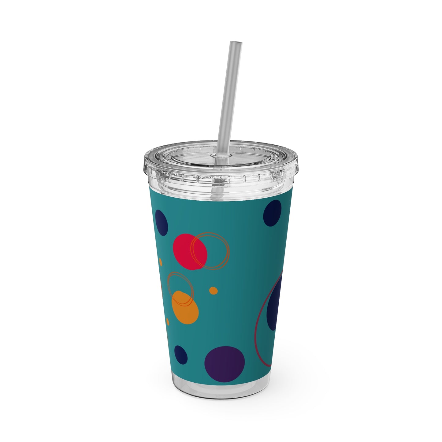 Rella B Tumbler with Straw, 16oz - Blue