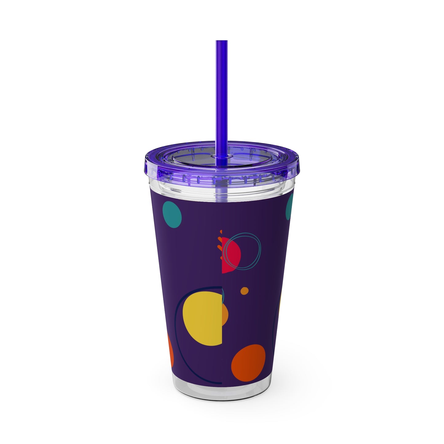 Rella B Tumbler with Straw, 16oz - Purple