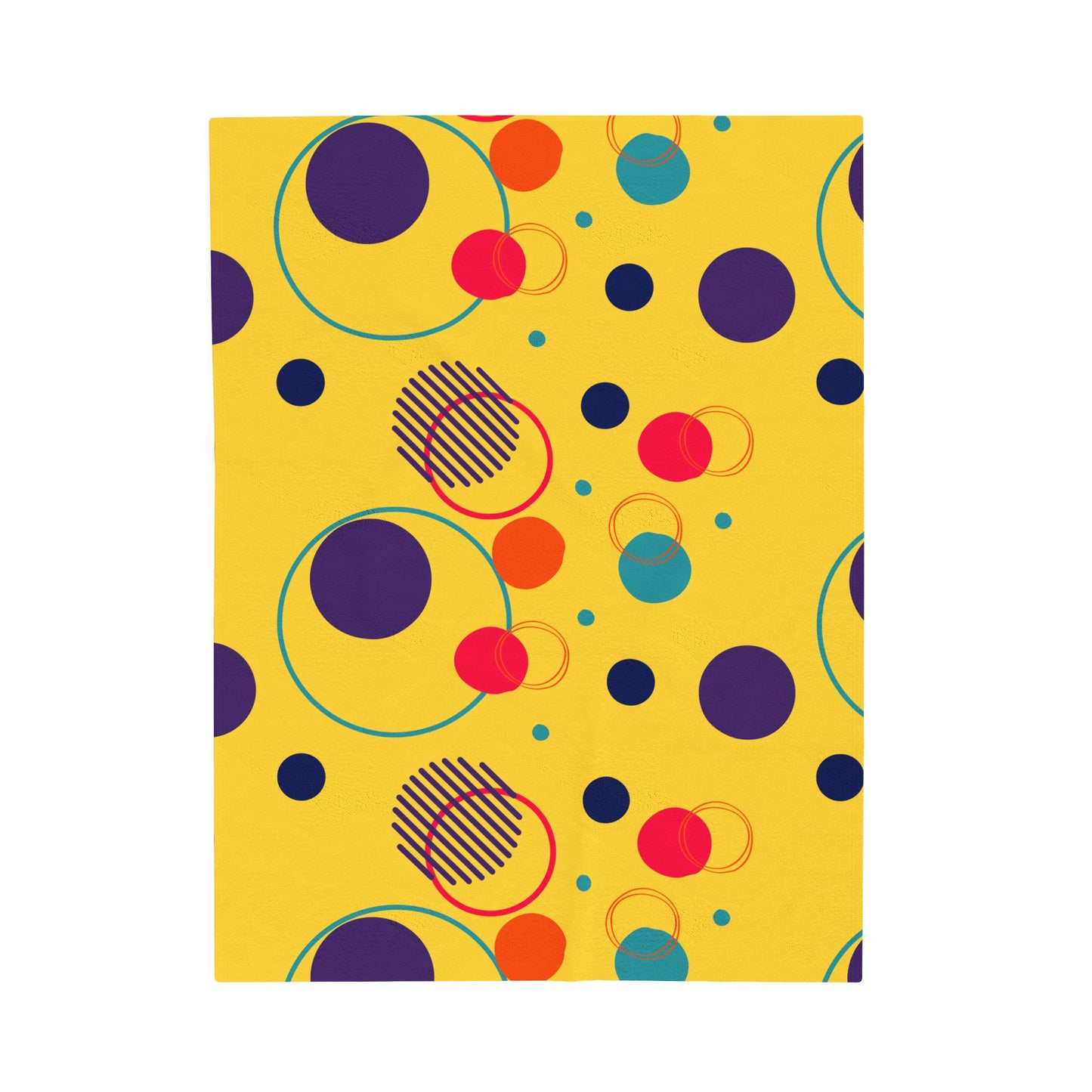 Rella B Velveteen Plush Blanket - Yellow