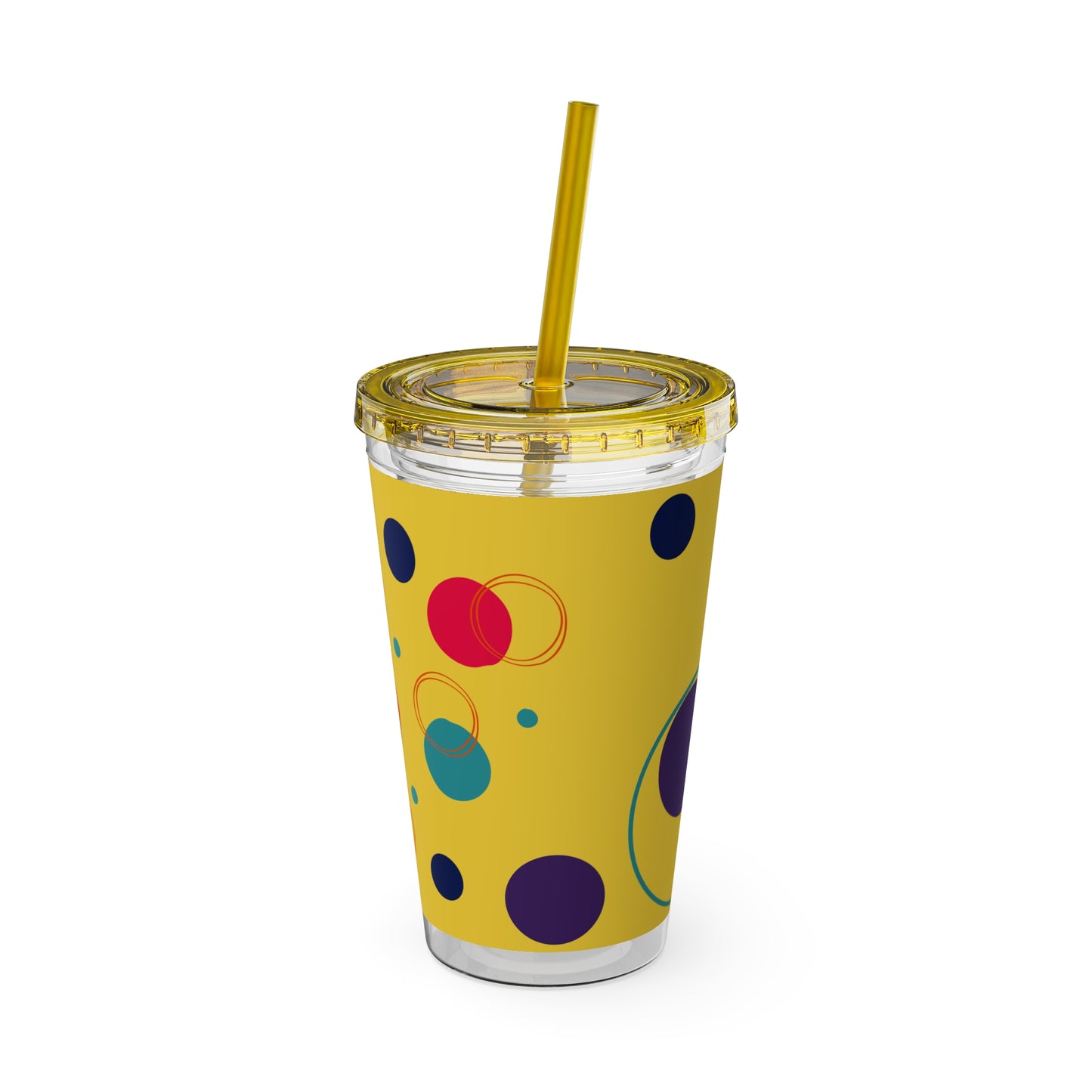 Rella B Tumbler with Straw, 16oz - Yellow