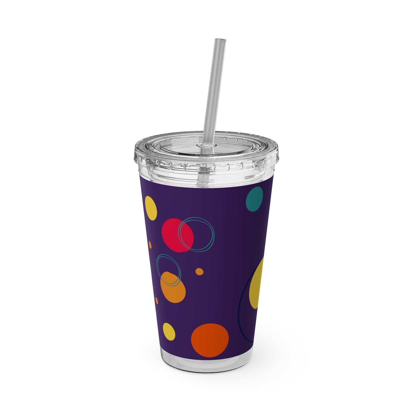 Rella B Tumbler with Straw, 16oz - Purple