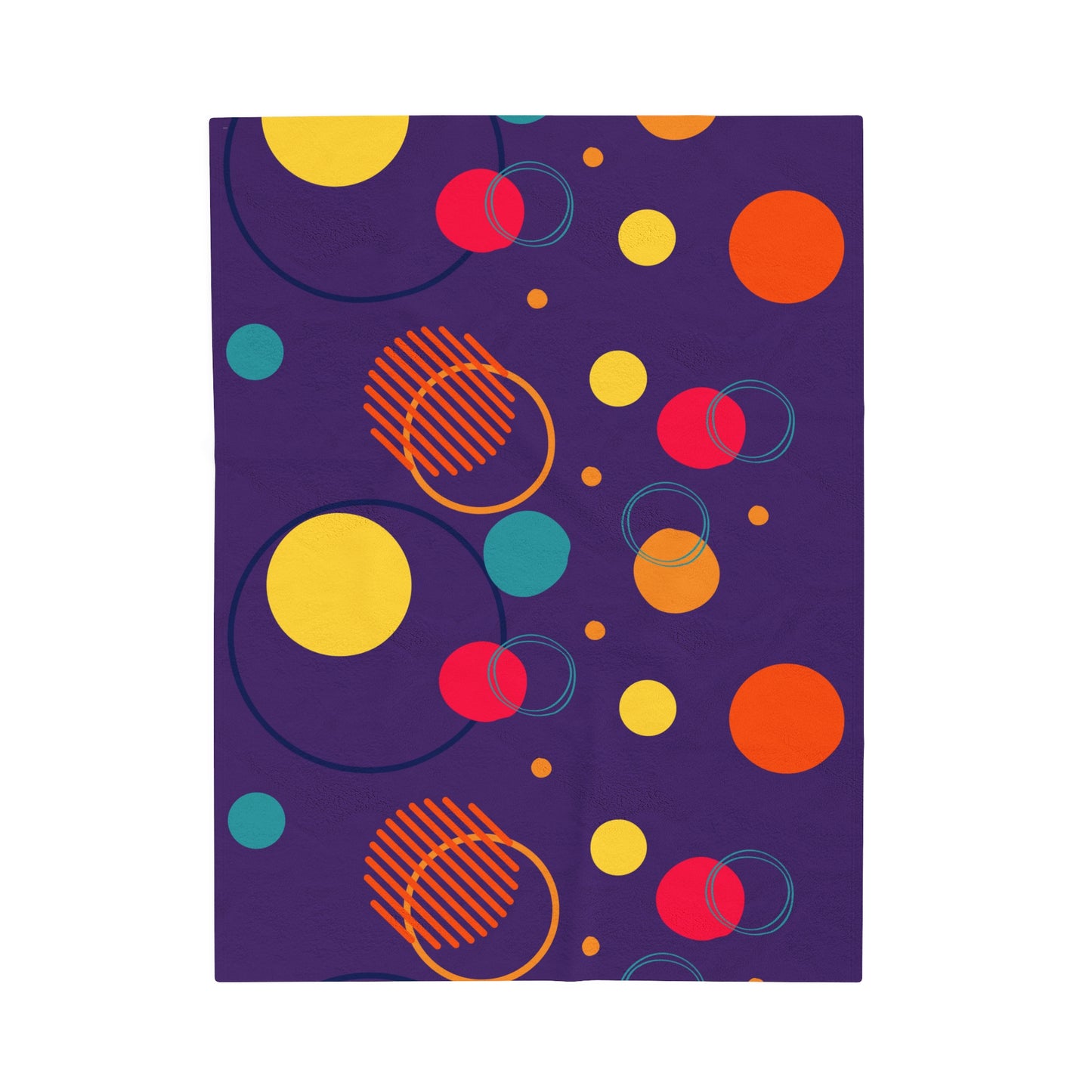 Rella B Velveteen Plush Blanket - Purple