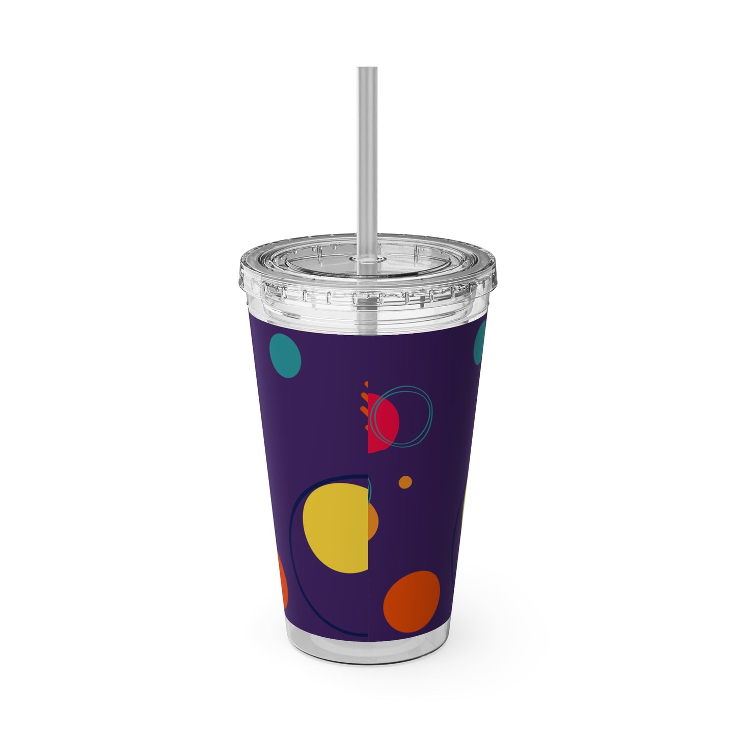 Rella B Tumbler with Straw, 16oz - Purple