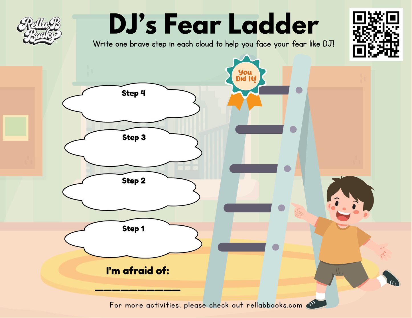 DJ Faces Fear Activity Sheet