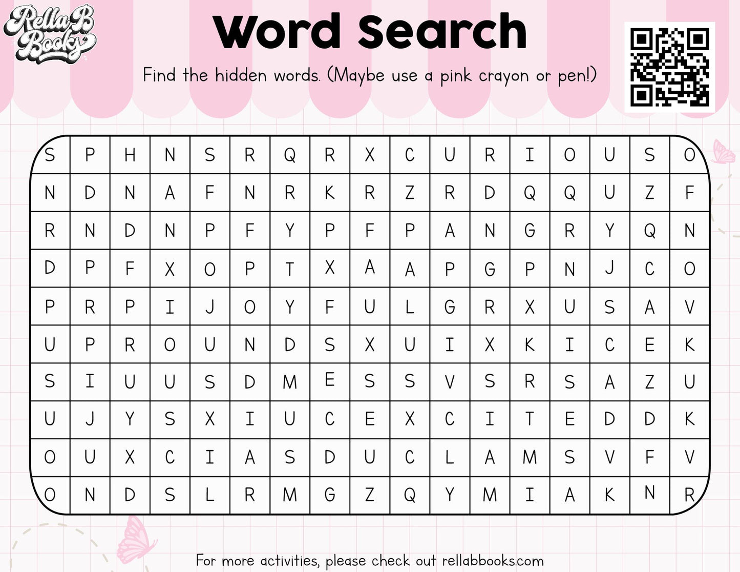 Pink Crayon Activity Sheet