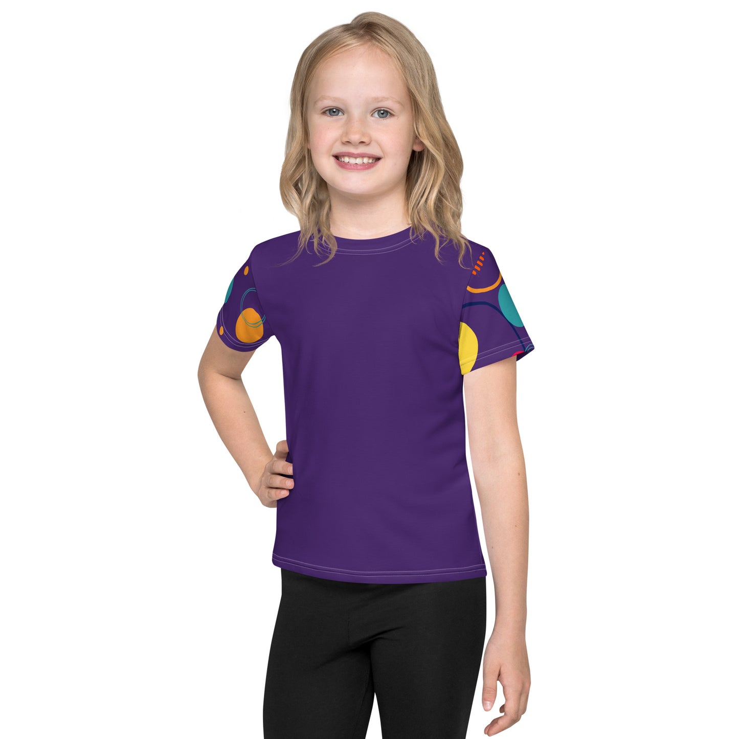 Rella B Kids crew neck t-shirt - Purple