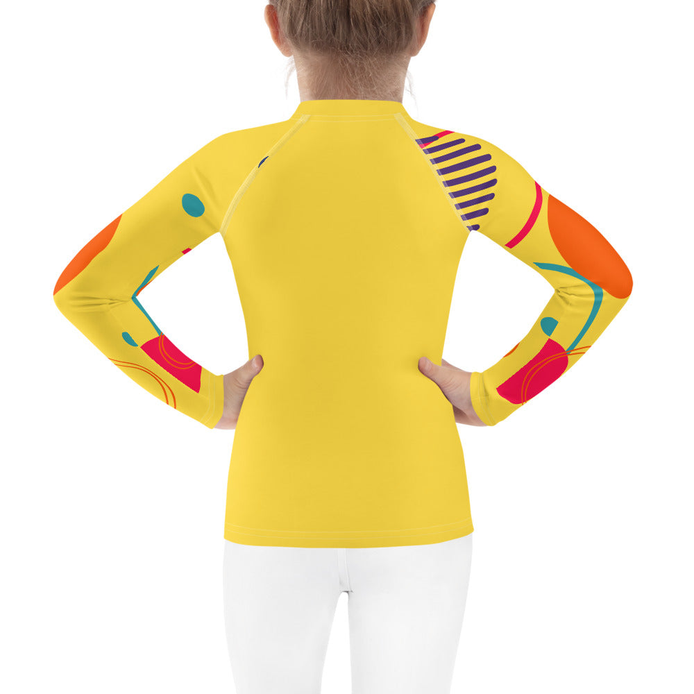 Rella B Kids Rash Guard - Yellow