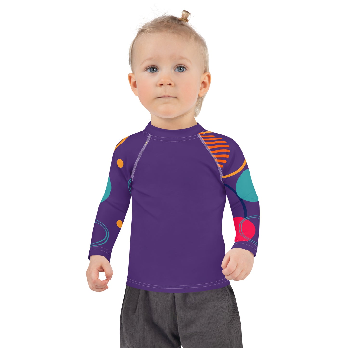 Kids Rash Guard - Purple