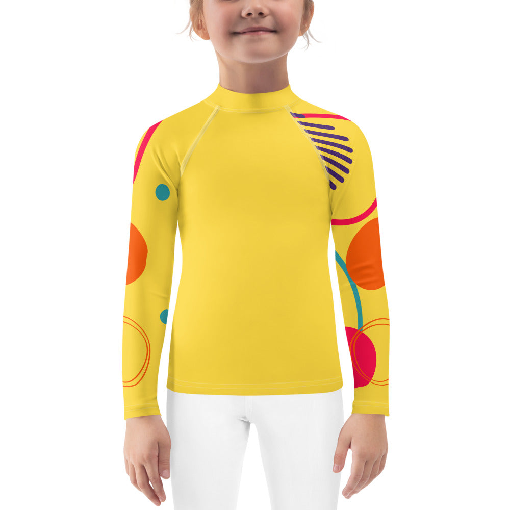 Rella B Kids Rash Guard - Yellow
