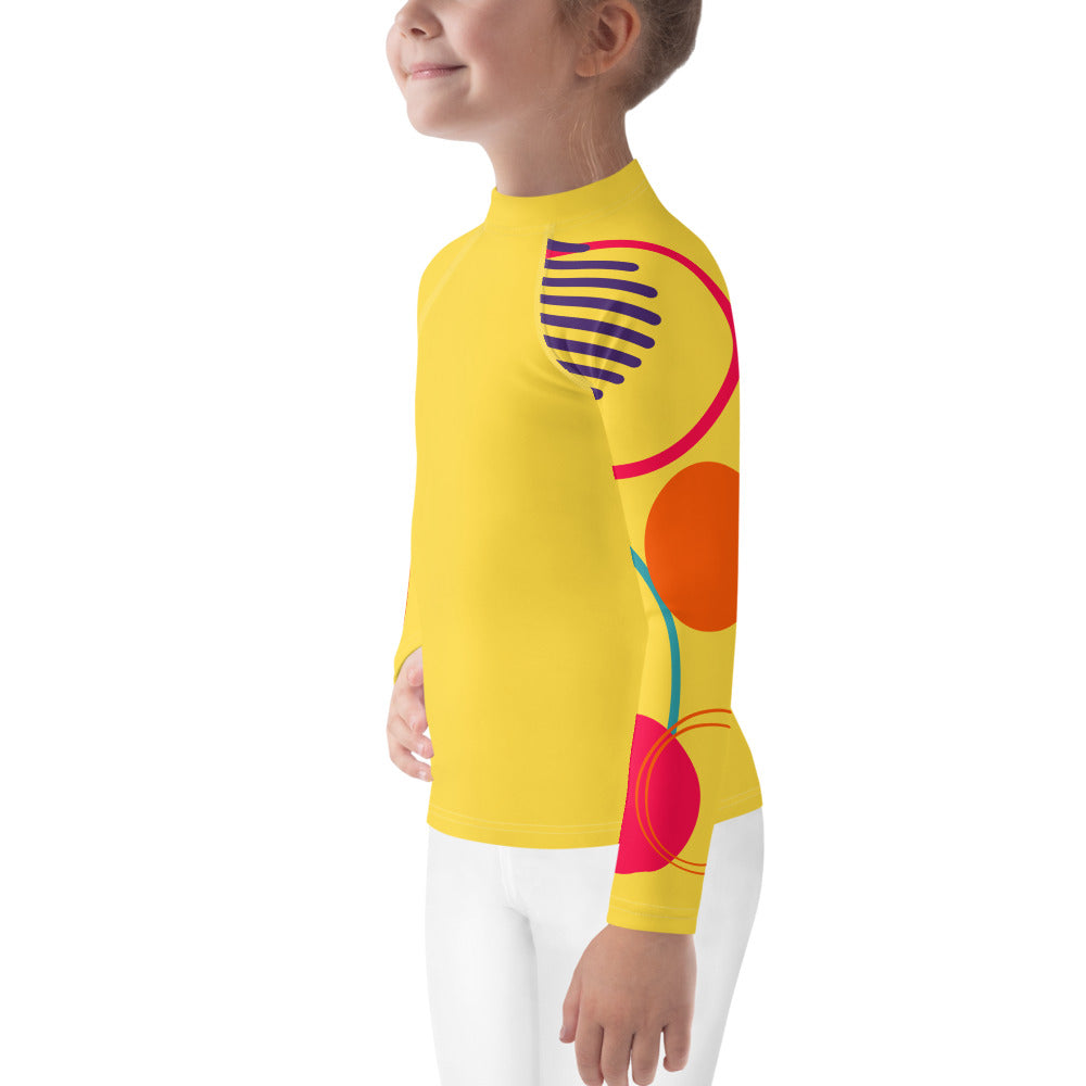 Rella B Kids Rash Guard - Yellow