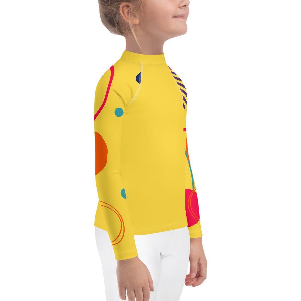 Rella B Kids Rash Guard - Yellow