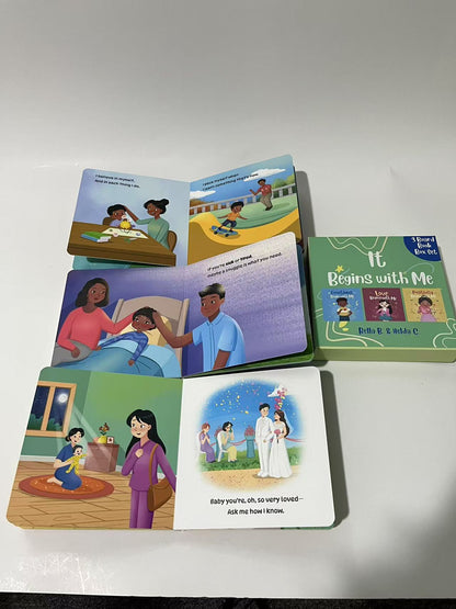 It Begins with Me Board Book Set