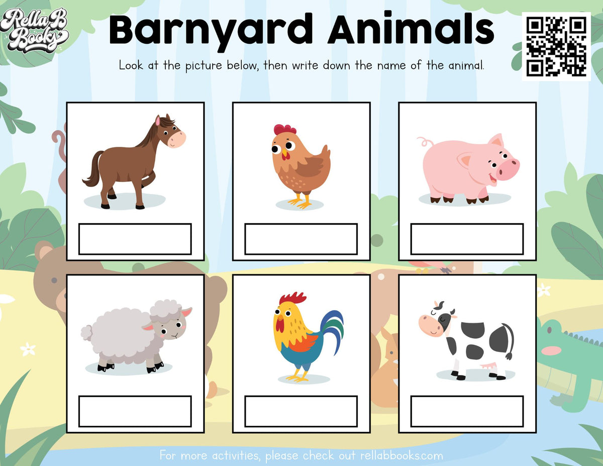 Barnyard Questions Barnyard Activity Sheet – Rella B Books