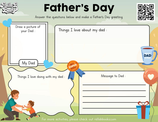 I Love My Daddy Activity Sheet