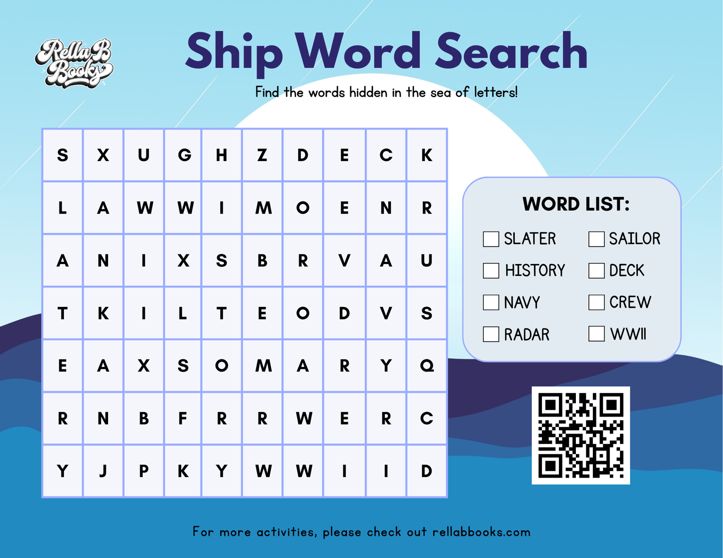 Miss History Activity Sheet