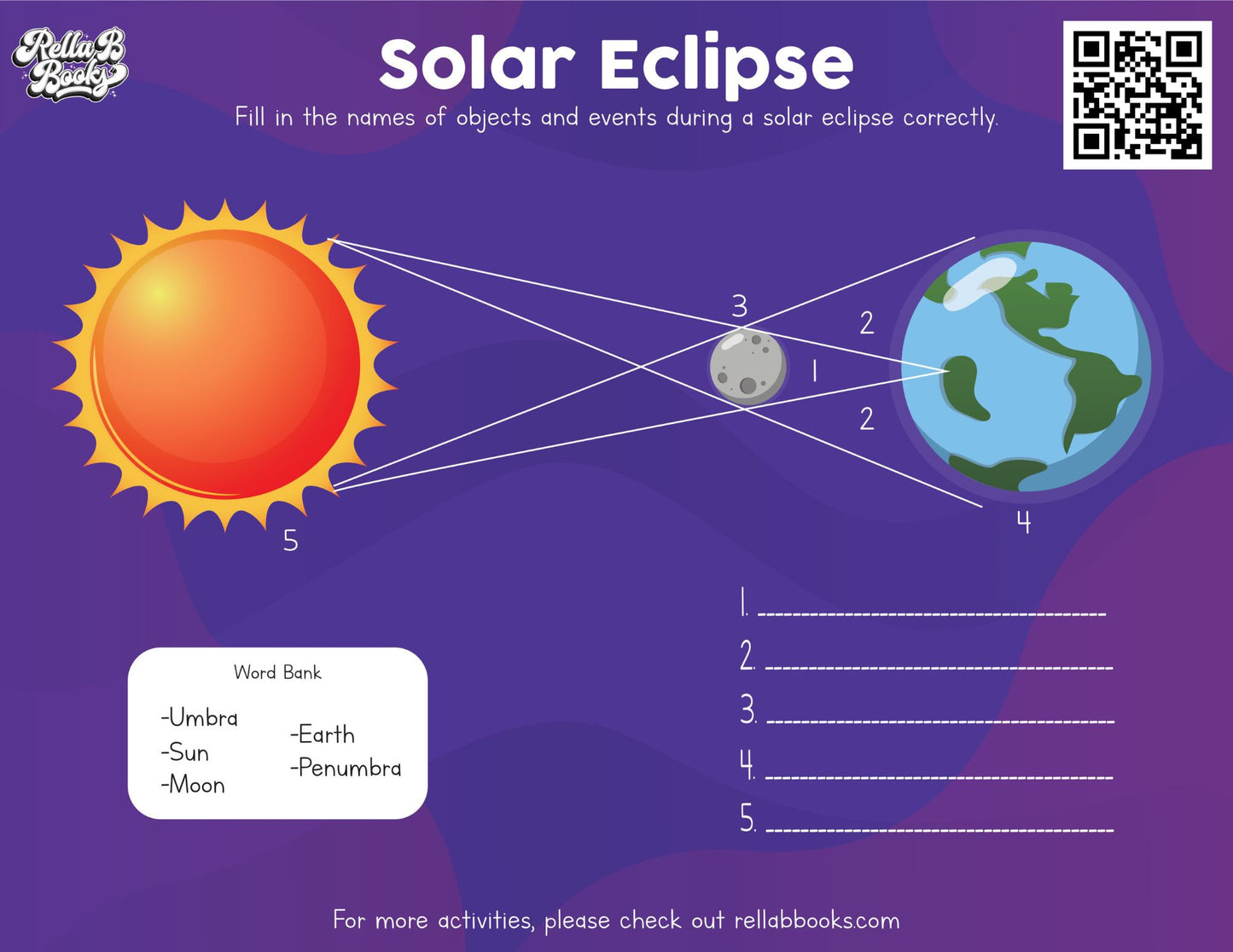 Moonies Activity Sheet